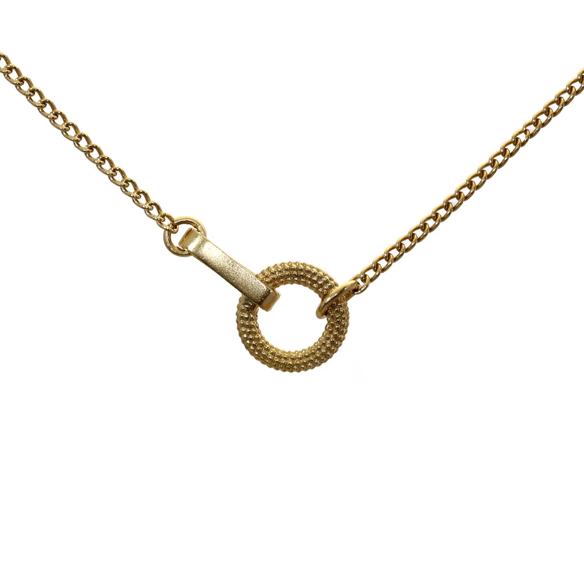 Tyro Short Chain Necklace in yellow gold