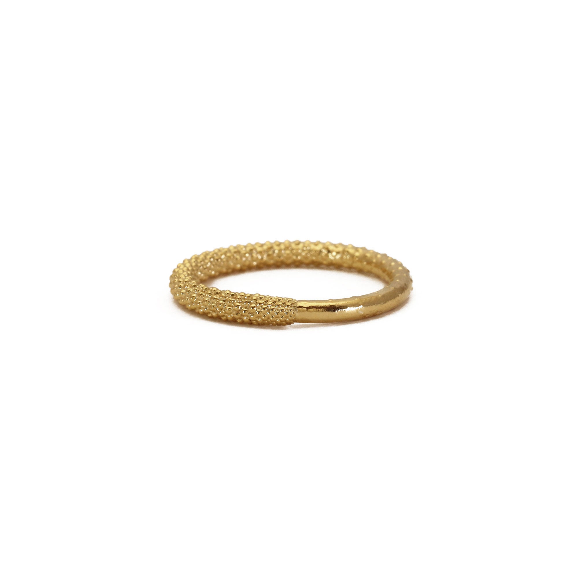 Lava Yellow Gold minimal ring