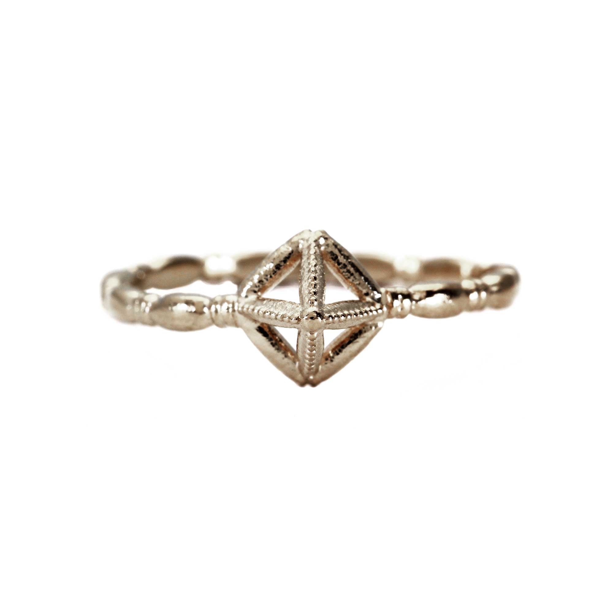 Mysid Pyramid Ring in Sterling Silver