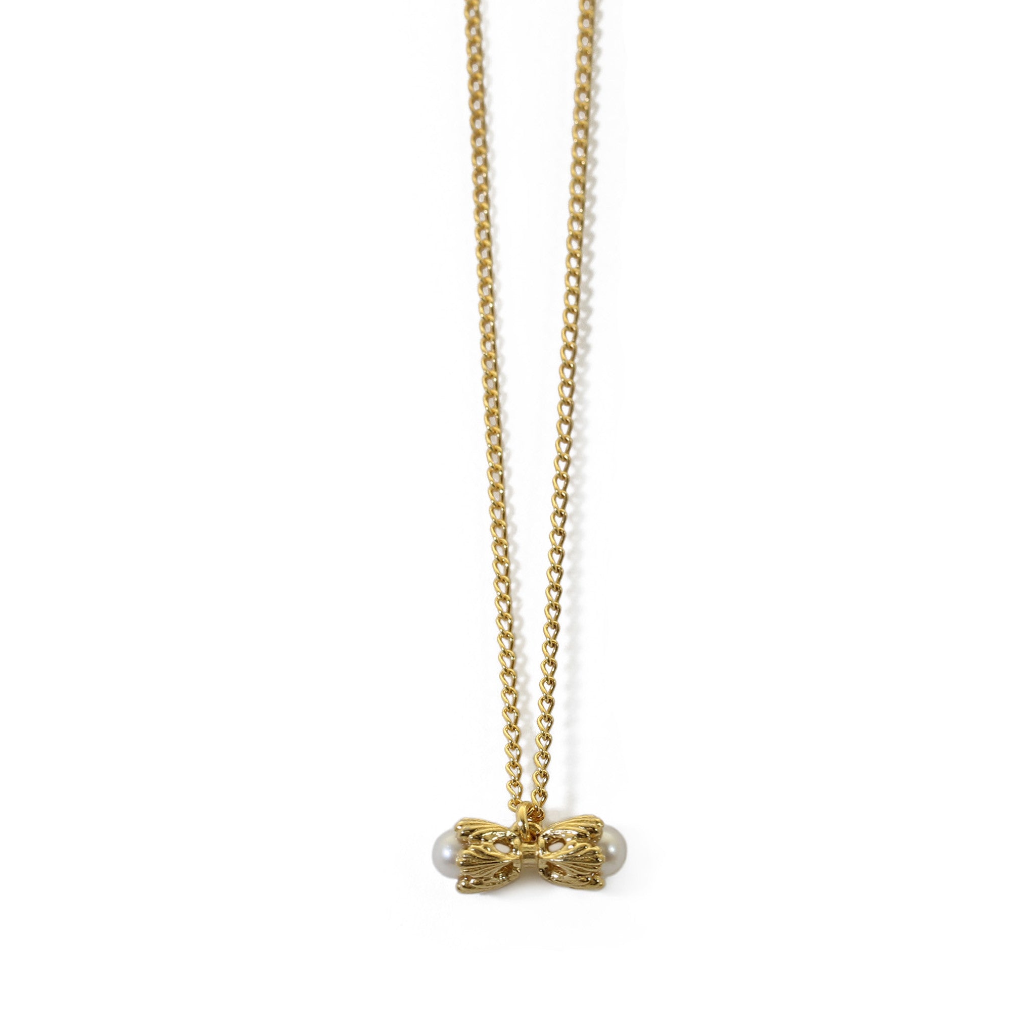 Villa Yellow Gold Double Pearl Necklace