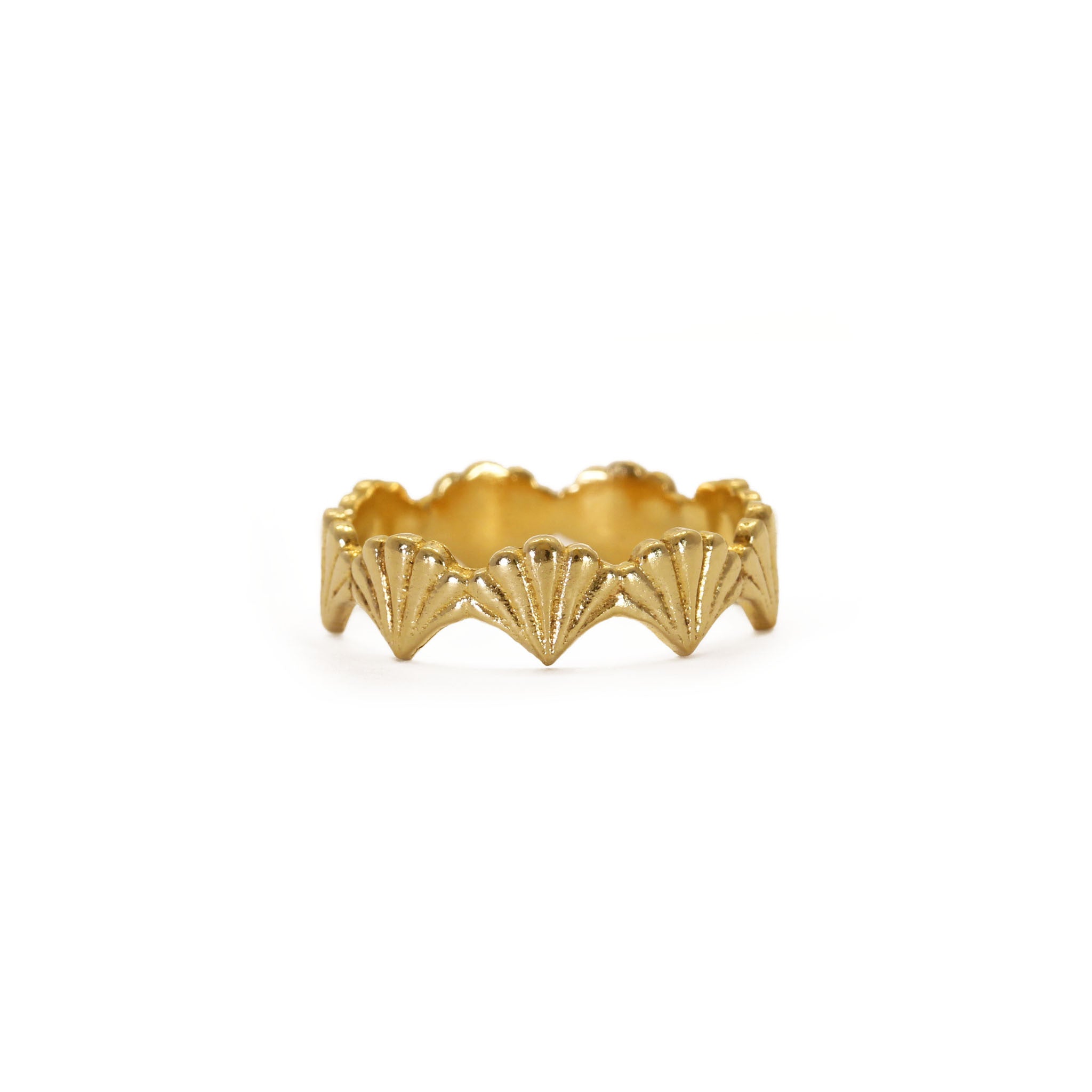 Portico Yellow Gold Stacking Ring