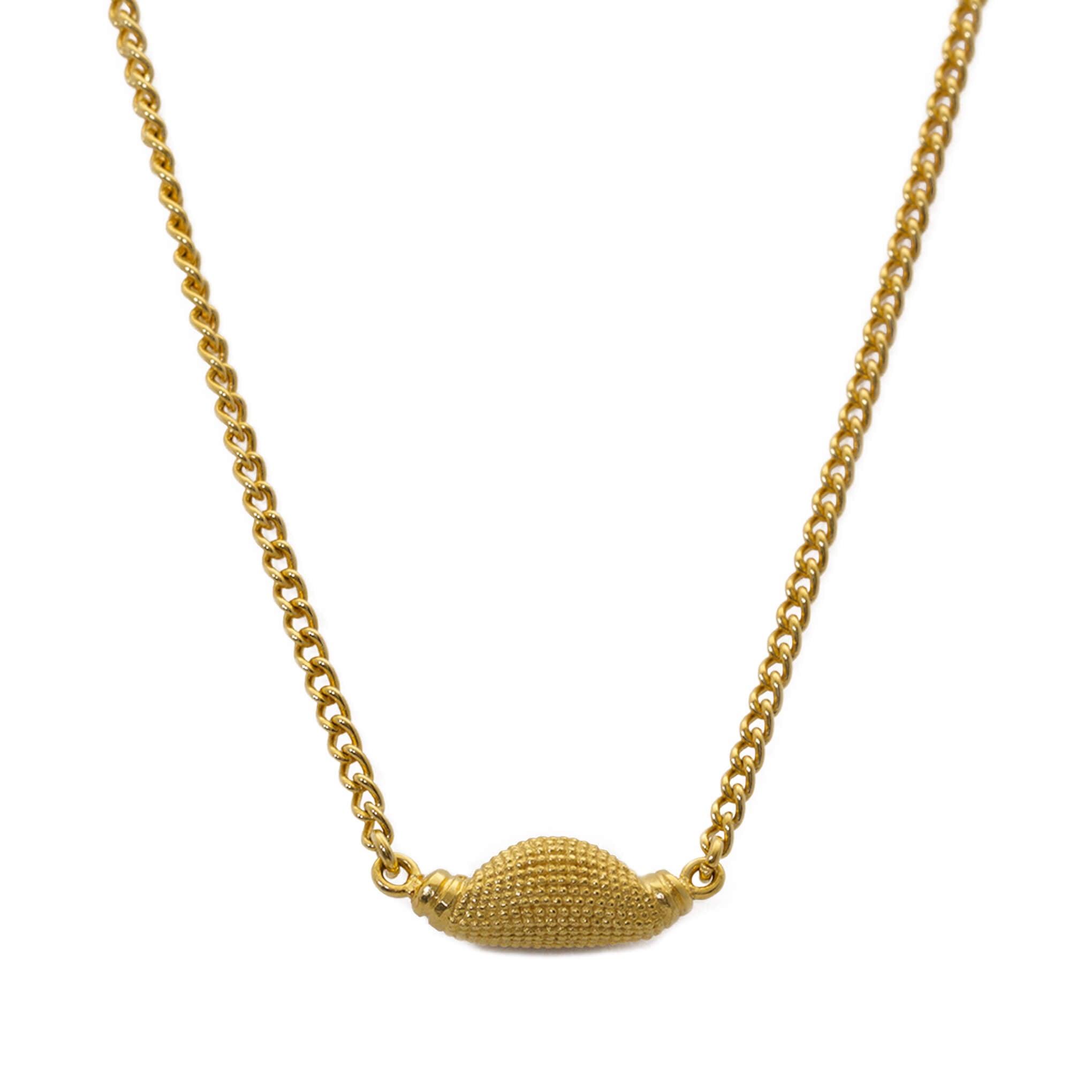 Maxilla Pod short necklace in yellow gold