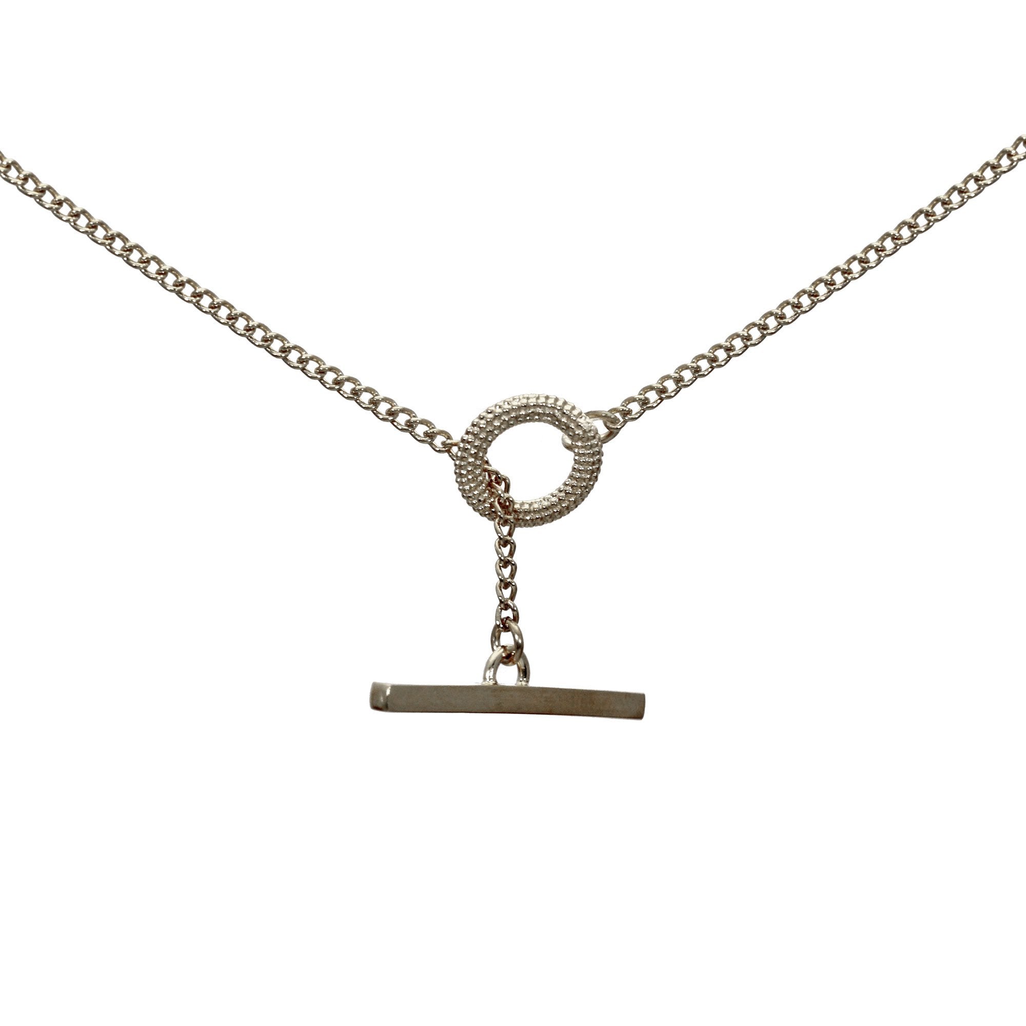 Tyro T-Bar Necklace in sterling silver