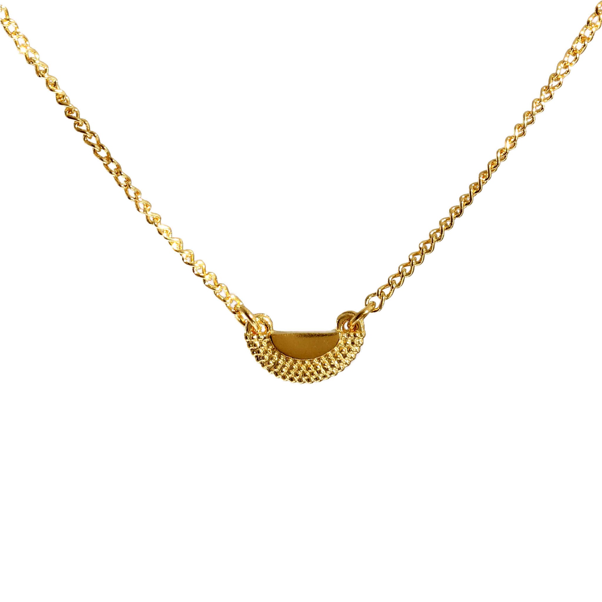 Ruptus Tiny Pendant Necklace in yellow gold
