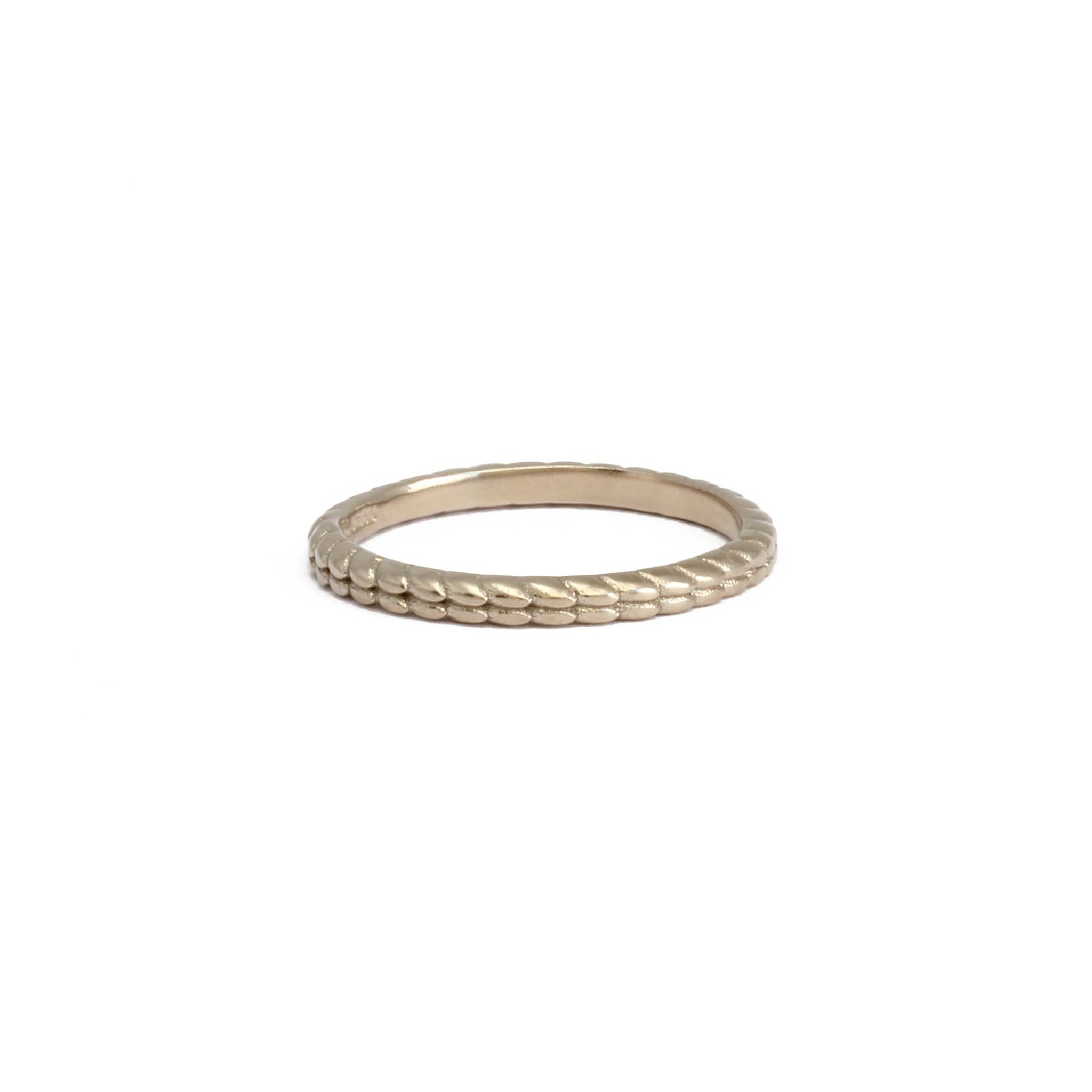 2mm thick Tagmata 18ct white gold Knot Ring